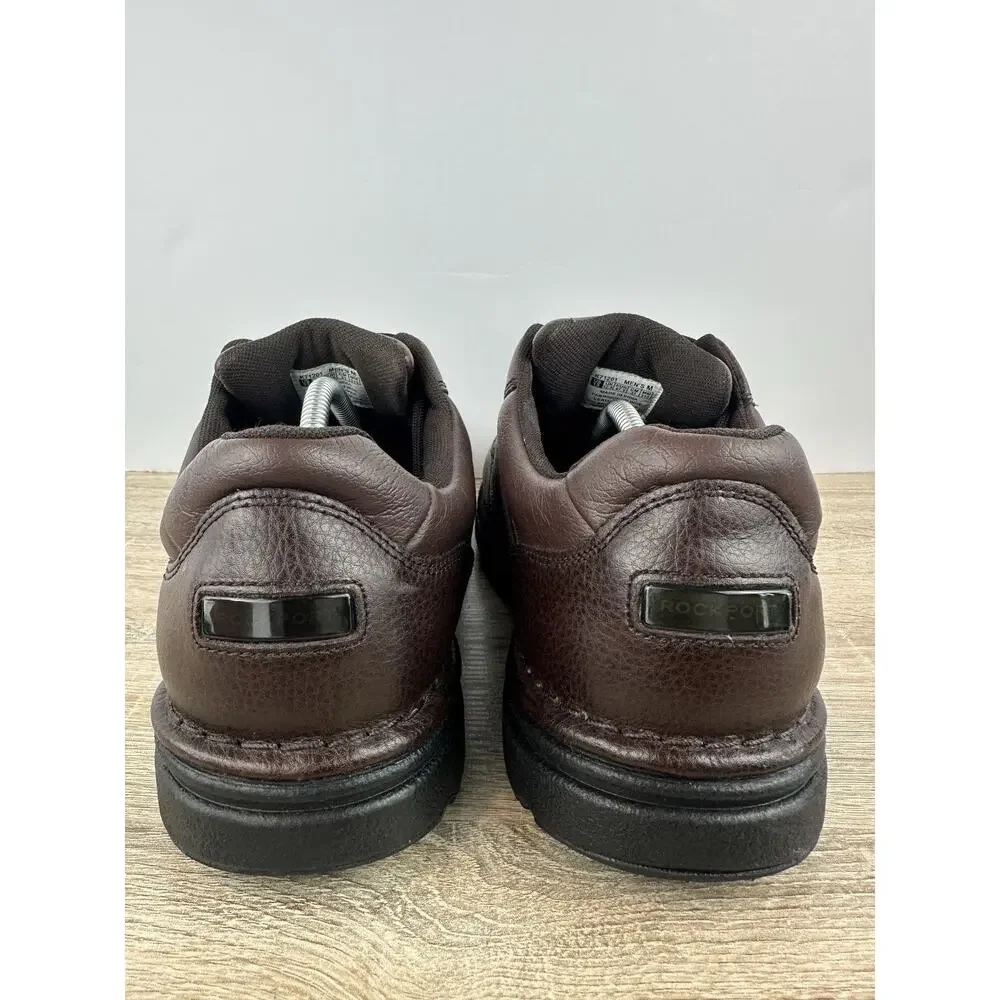 Rockport Men’s Brown Leather Oxford Walking Shoes US 13 EU 47.5 Comfort Lace Up